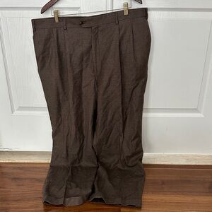 Men's Brown custom suit Dress Pants
